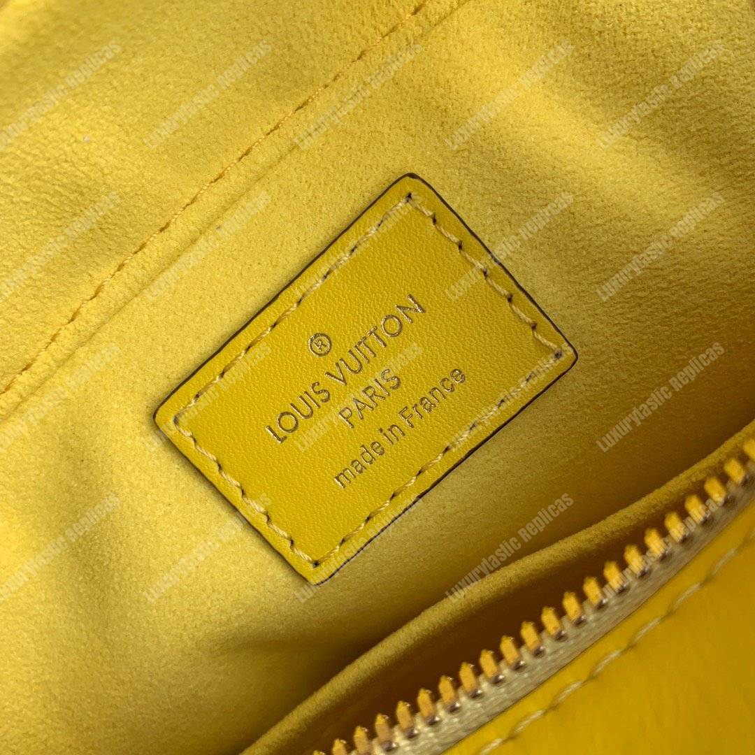 LV Saintonge Handbag Damier Azur Pinapple Yellow