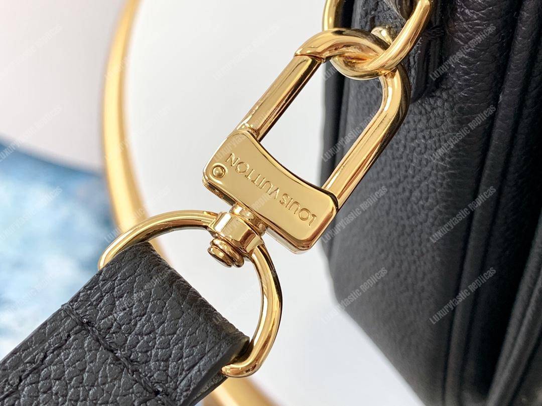 LV Pochette Metis Monogram Empreinte Leather Noir