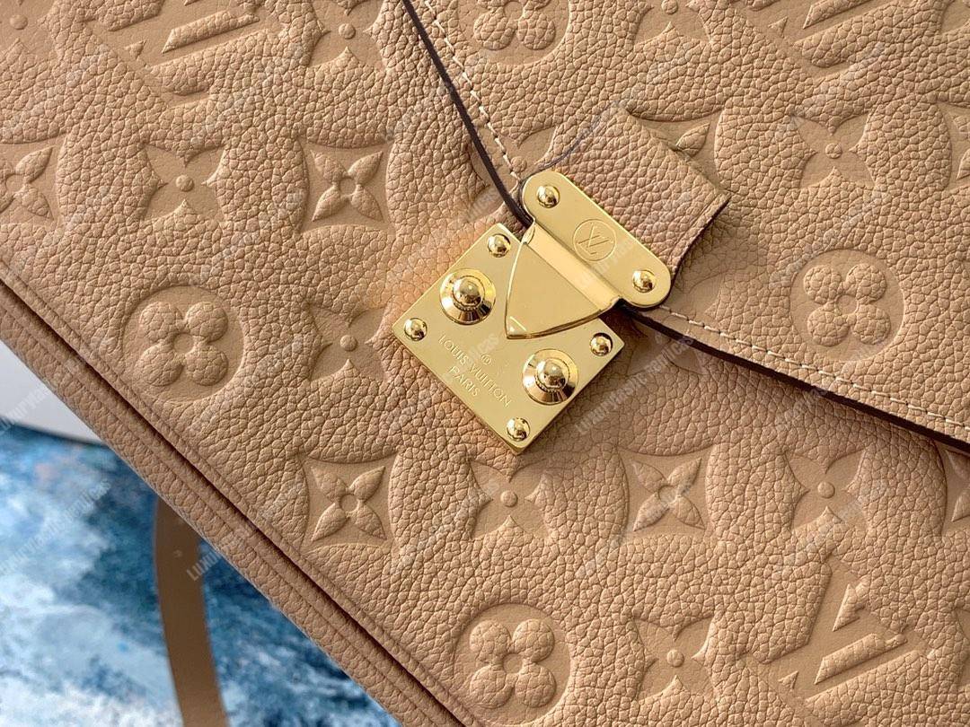 LV Pochette Metis Monogram Empreinte Leather Papyrus