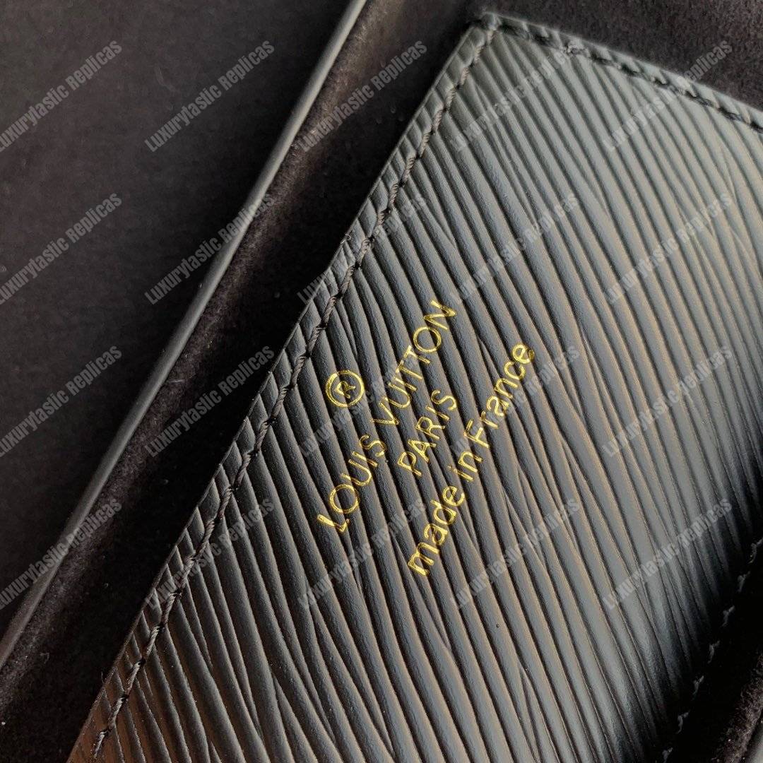 LV Twist MM Epi Flower Tinsel Black