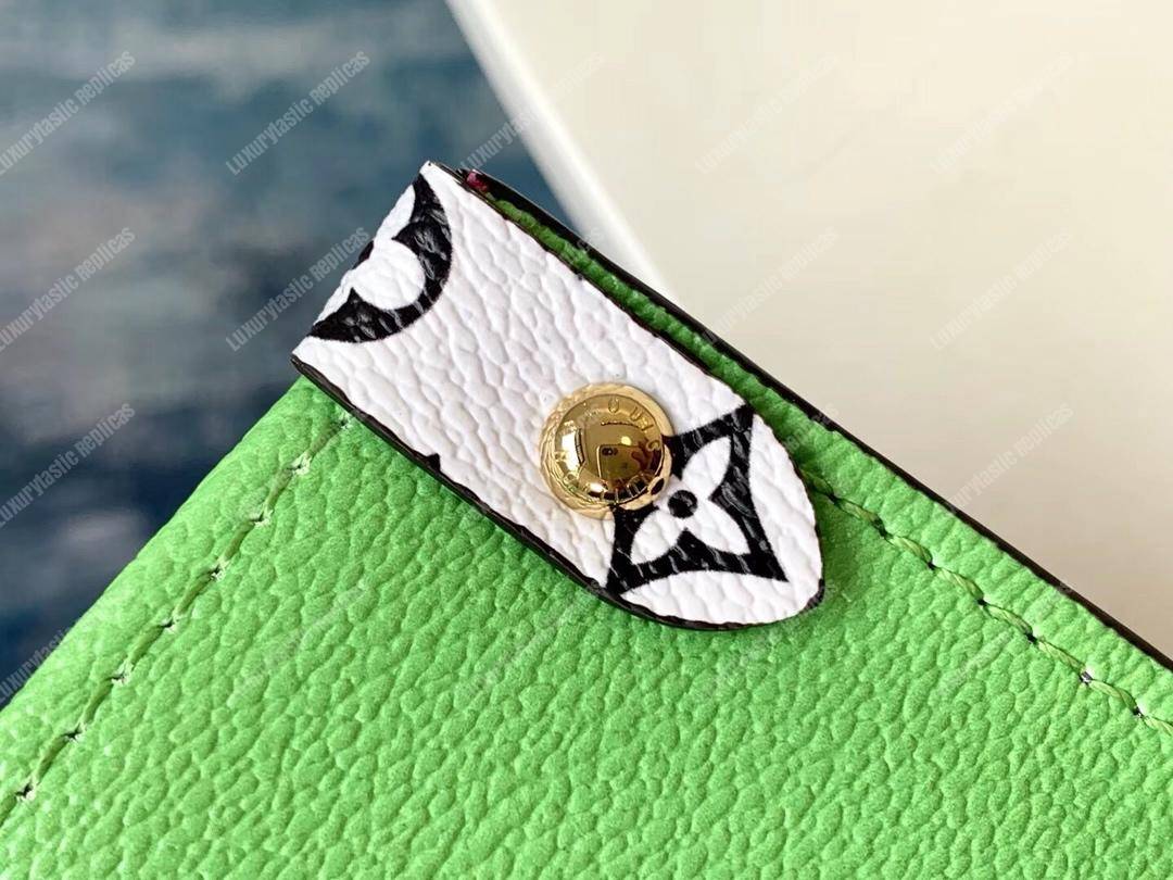 LV Onthego Monogram Toron Handle Vert Tote Bag GM