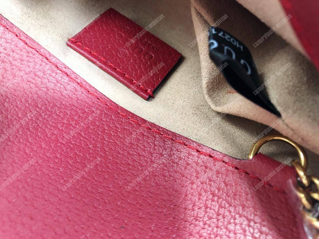 G*u*i gg sup*e canvas super mini bag red
