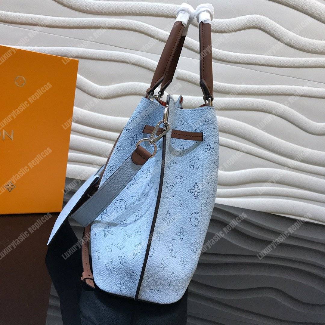 LV Girolata Handbag Mahina Bleu Horizon Pumpkin