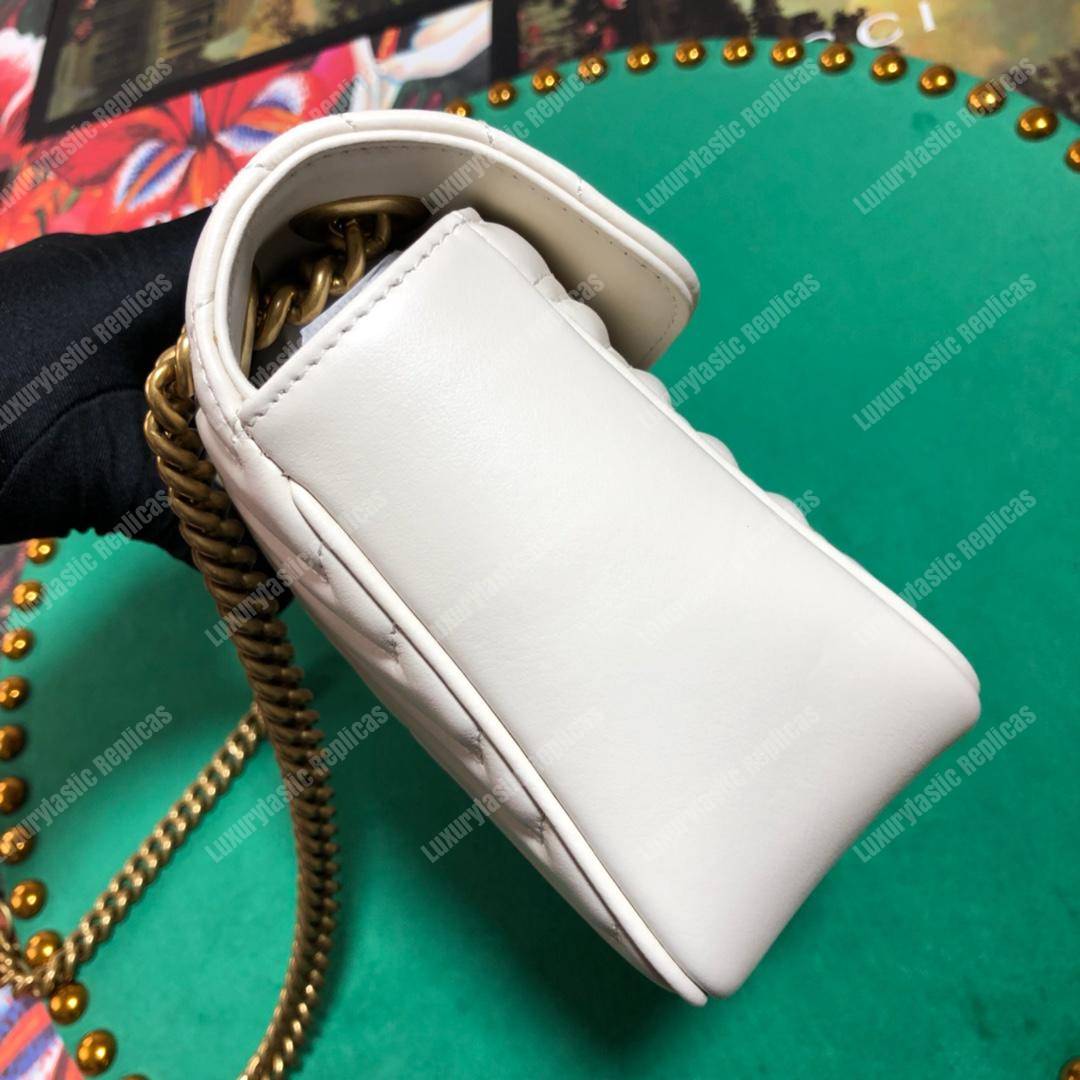 G*u*i gg marmont small shoulder bag white
