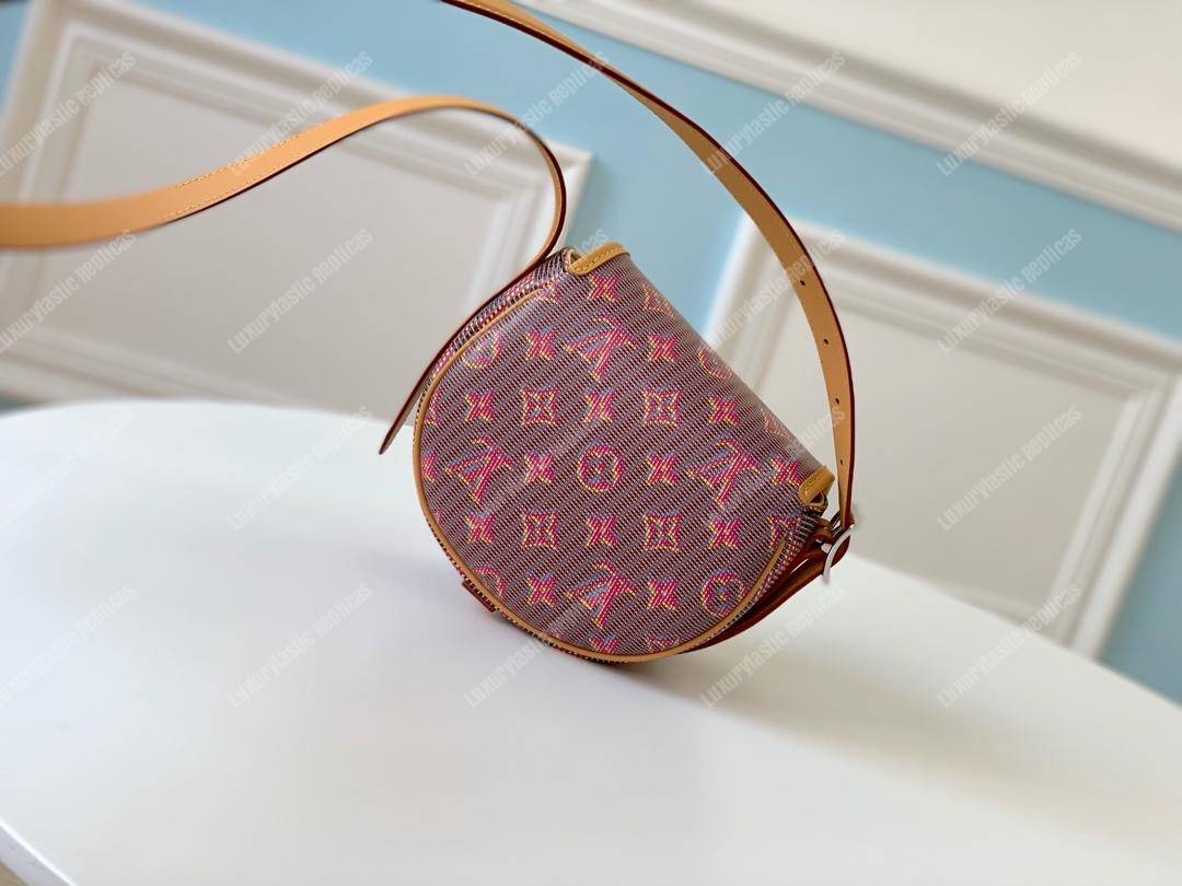 LV Tambourin Monogram LV Pop Print Pink