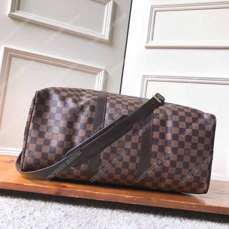 LV Keepall Bandouliere 45 Monogram Damier Ebene