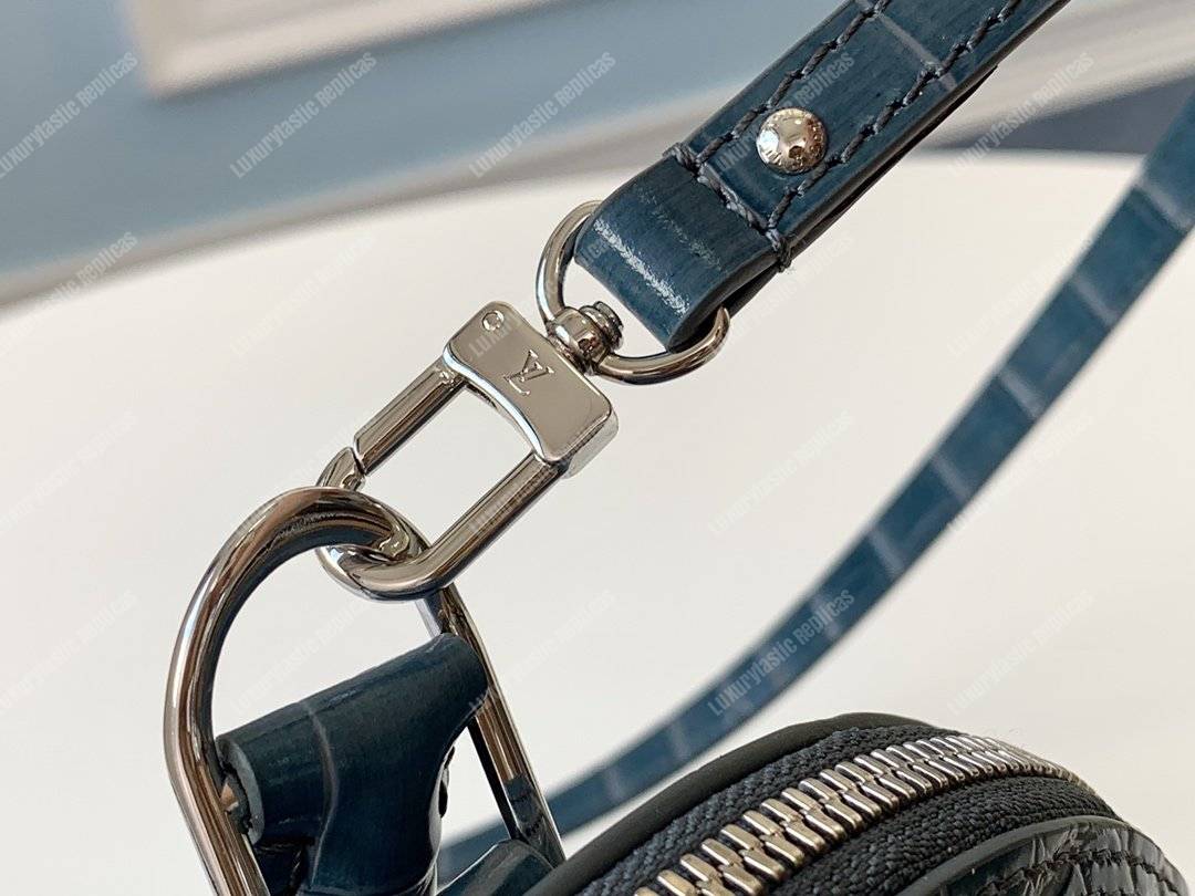 LV Alma BB Crocodilien Brillant Ocean Blue