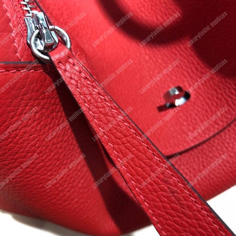 H**mes lindy 30 bag clemence rouge red