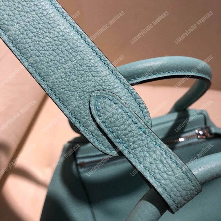 H**mes lindy 30 bag clemence blue atoll