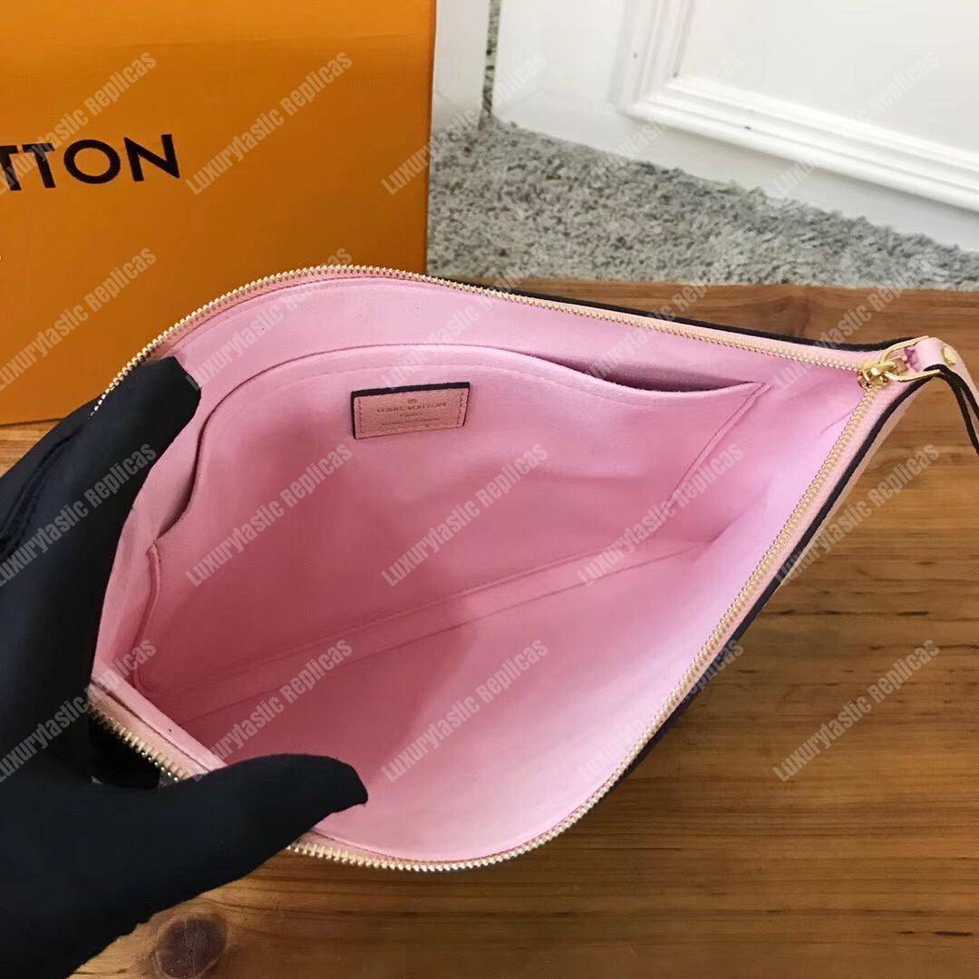 LV Daily Pouch Damier Ebene Magnolia
