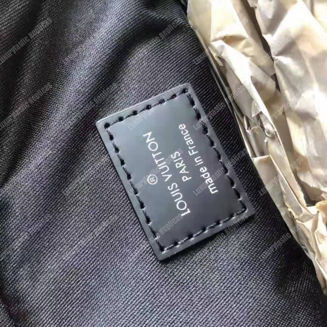 LV Avenue Sling Bag Damier Graphite Pixel Coated Canvas Blue