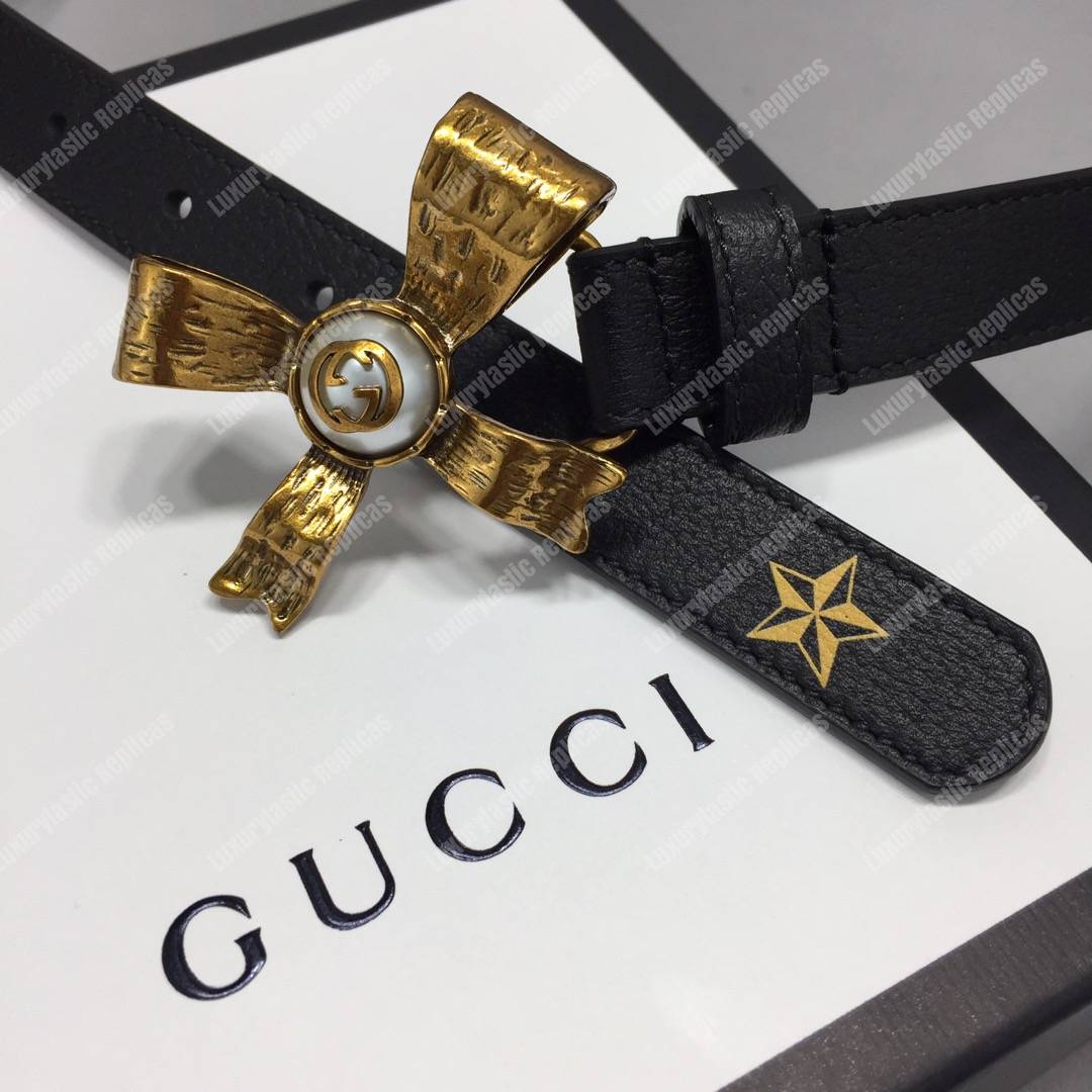 G*u*i gg pearl bow belt