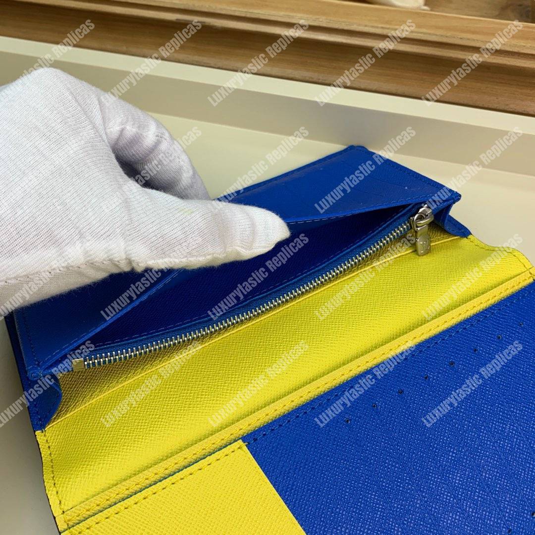 LV Brazza Wallet Epi Leather Damier Graphite
