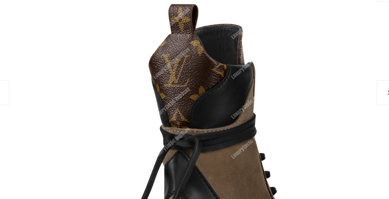 LV Laureate Platform Desert Boot Beige