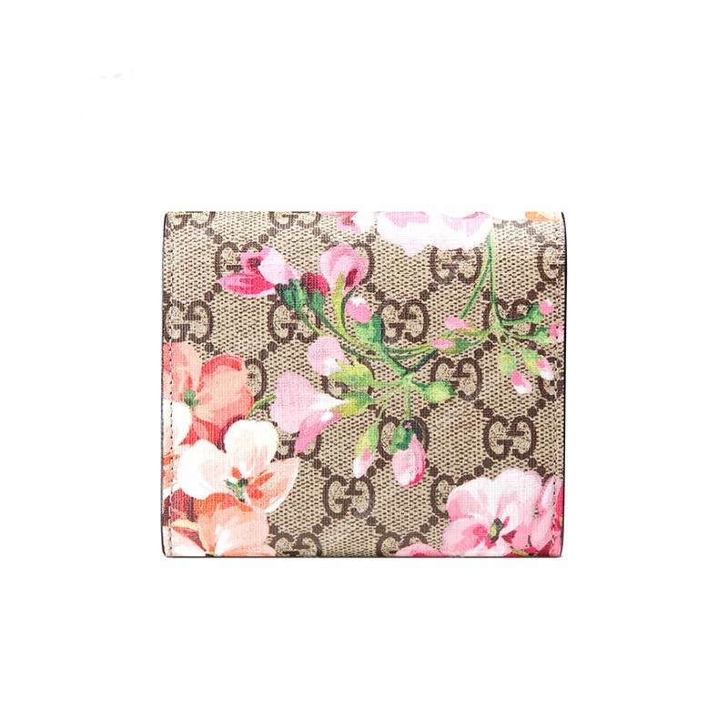 G*u*i gg blooms sup*e padlock wallet antique rose