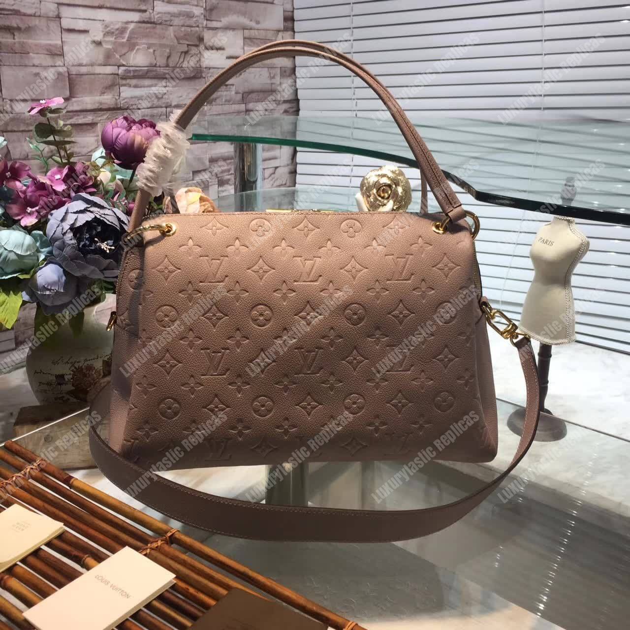 LV Ponthieu PM Monogram Empreinte Leather Vison