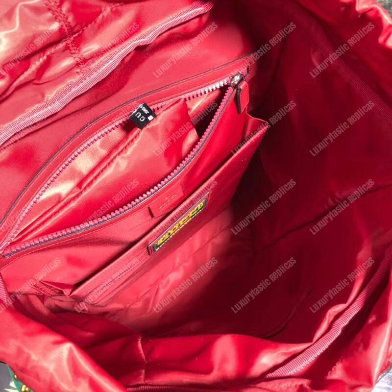 G*u*i dapper dan backpack hibiscus red