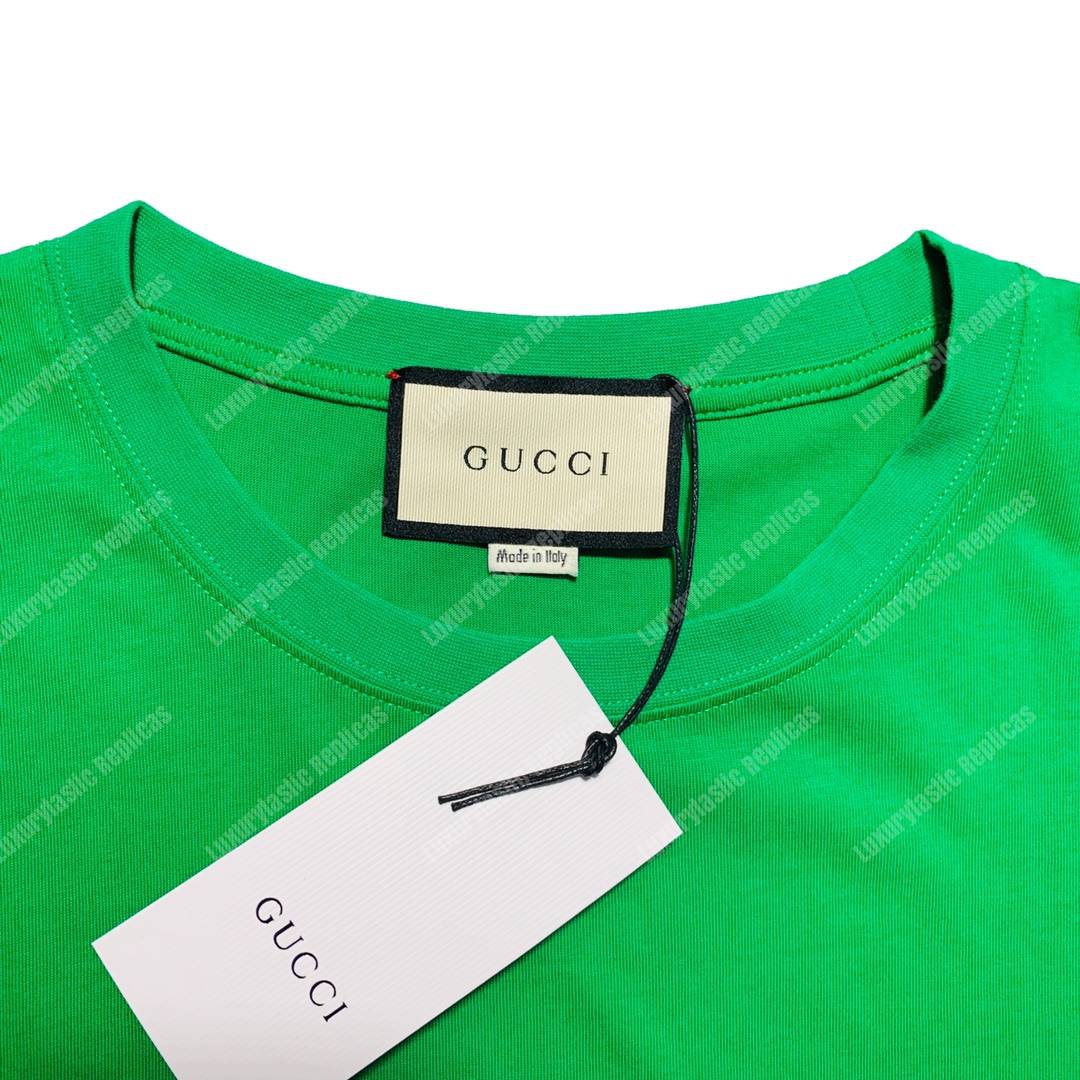G*u*i cotton t-shirt green
