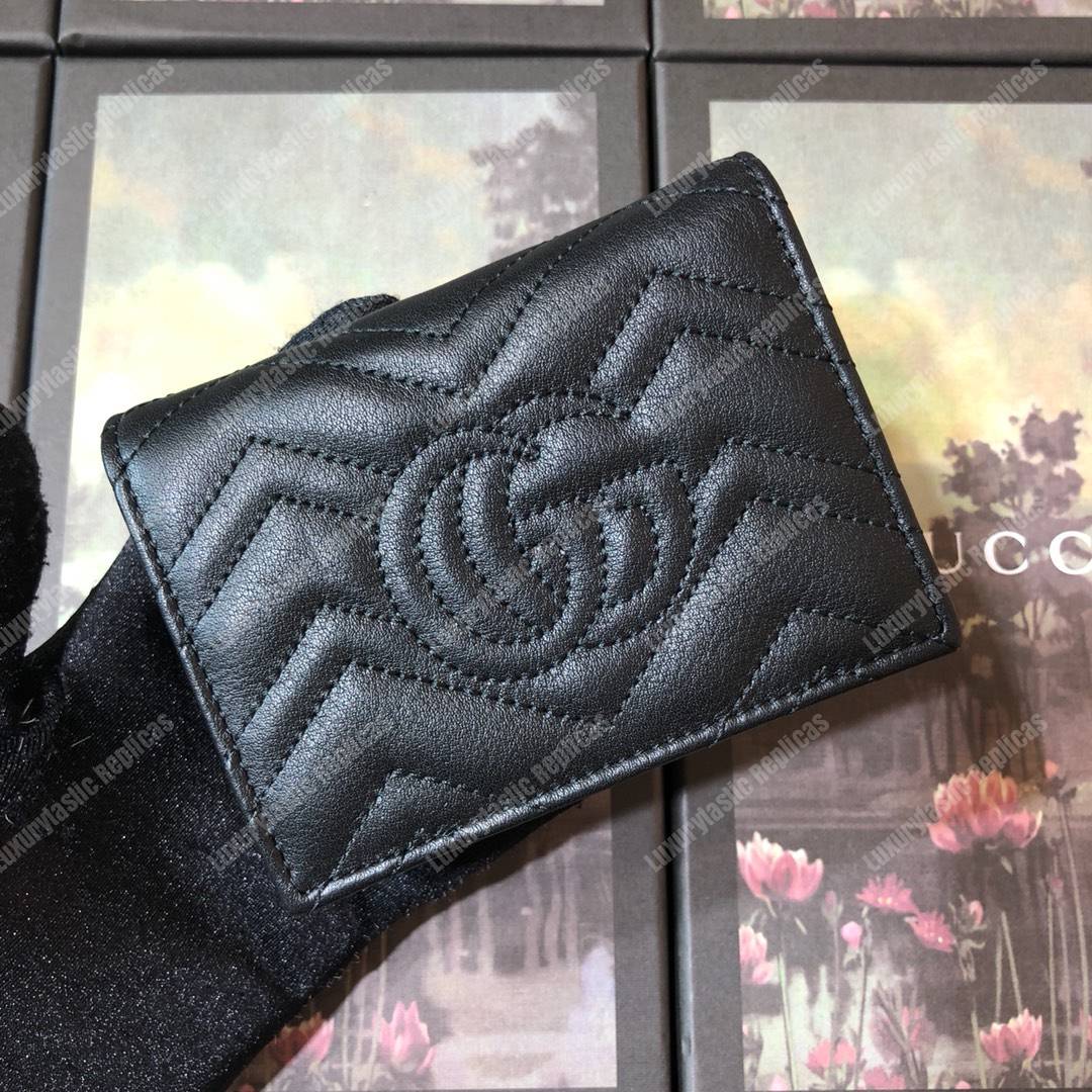 G*u*i gg marmont card case wallet black