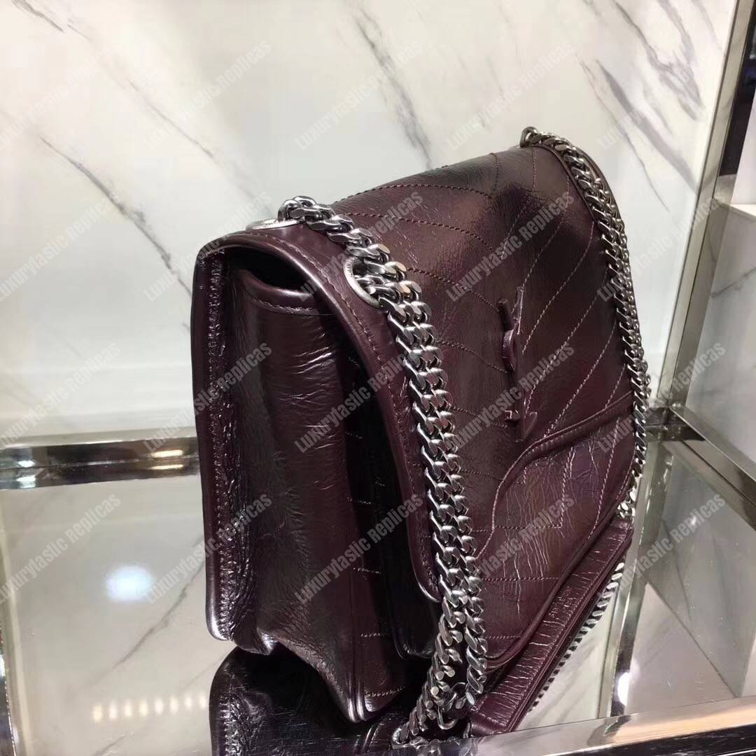 Saint Laurent Niki Medium Dark Legion Red Vintage