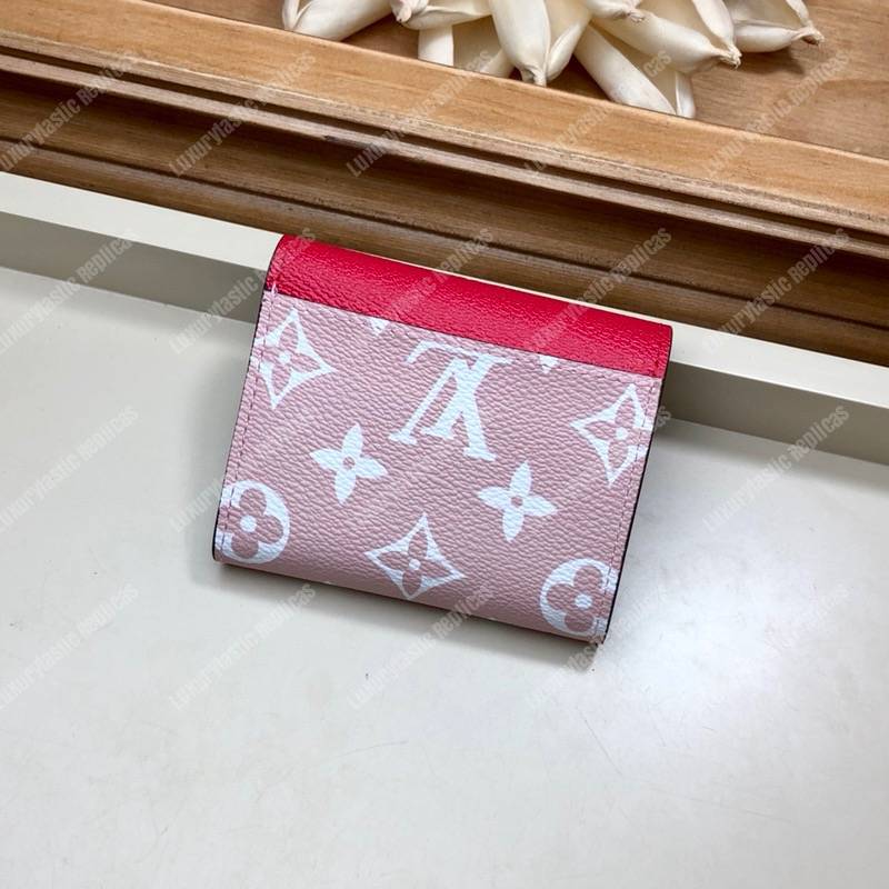 LV Summer 2019 Zoé Wallet Monogram Canvas Red/Pink
