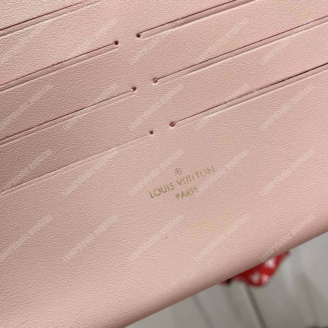 LV Pochette Felicie Monogram Vernis Leather Tivoli