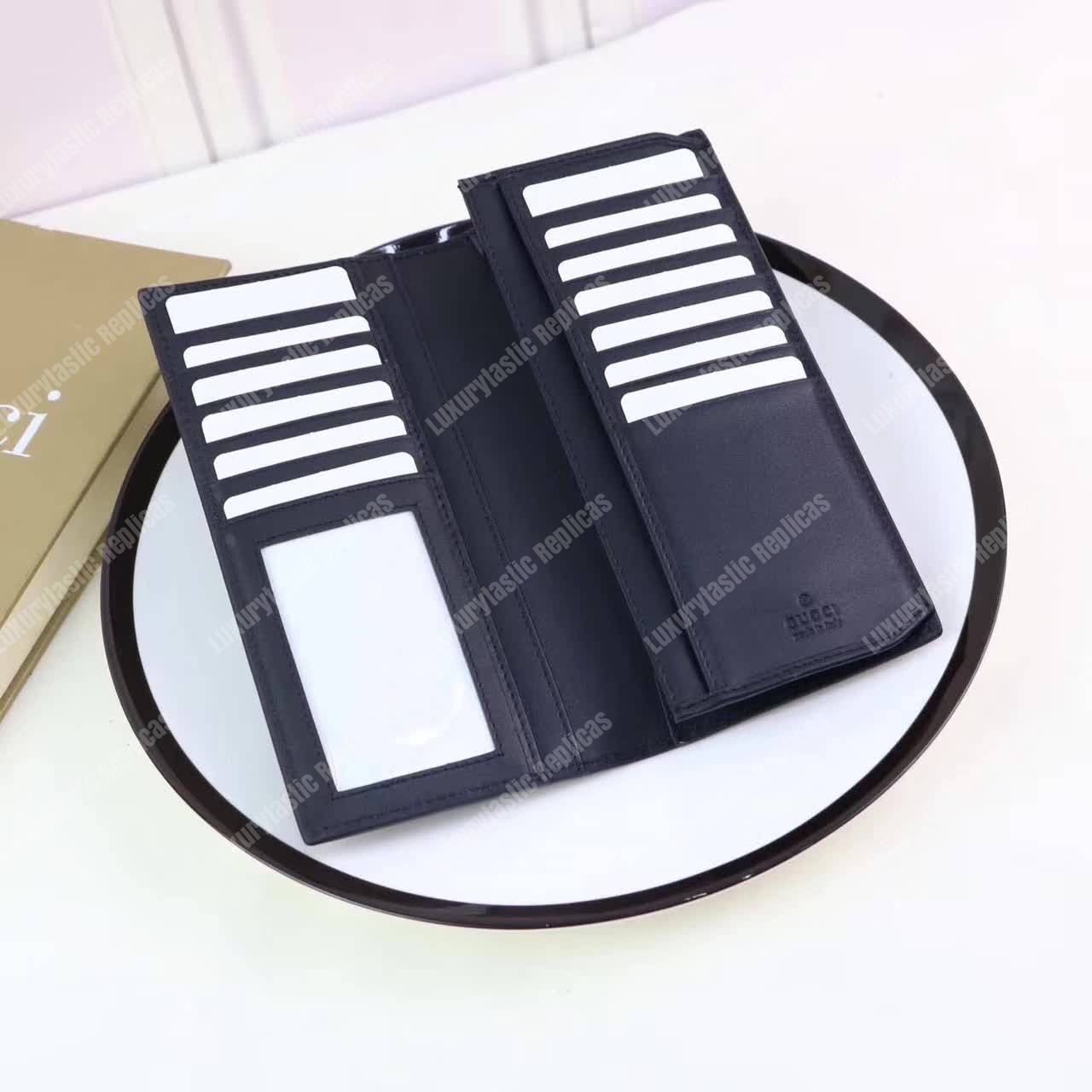 G*u*i kingsnake print gg sup*e long wallet