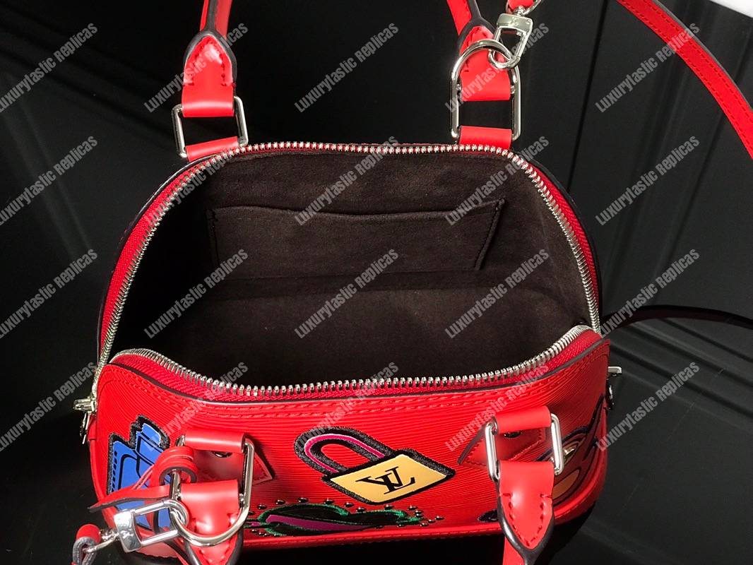 LV Alma BB Epi Leather Trunk-Maker Red