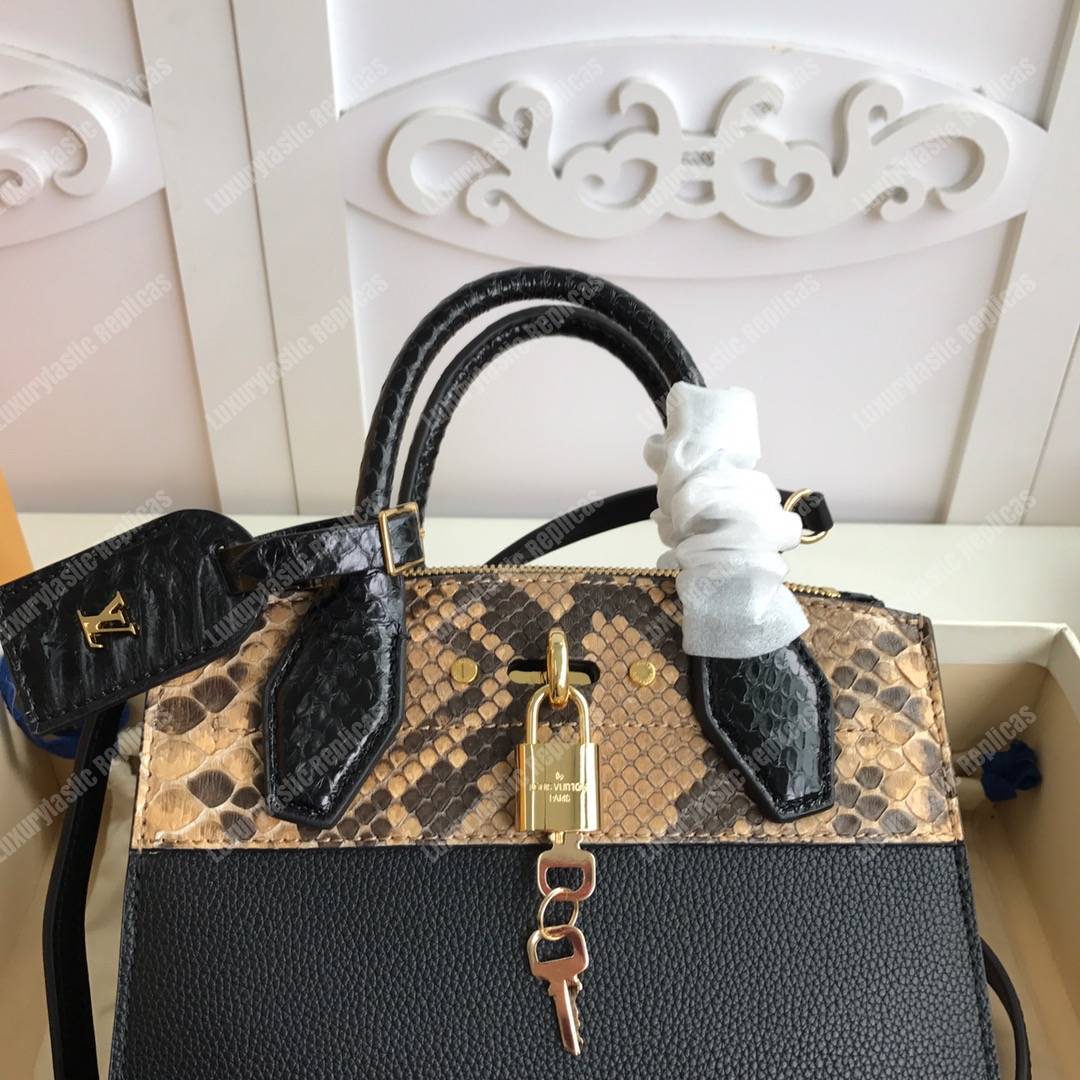 LV City Steamer Mini Python Roccia Black