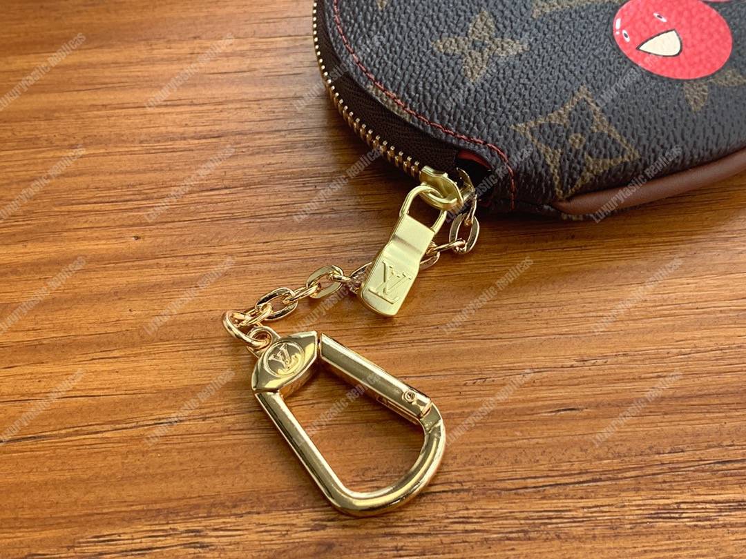 LV Round Coin Purse Monogram Cherry