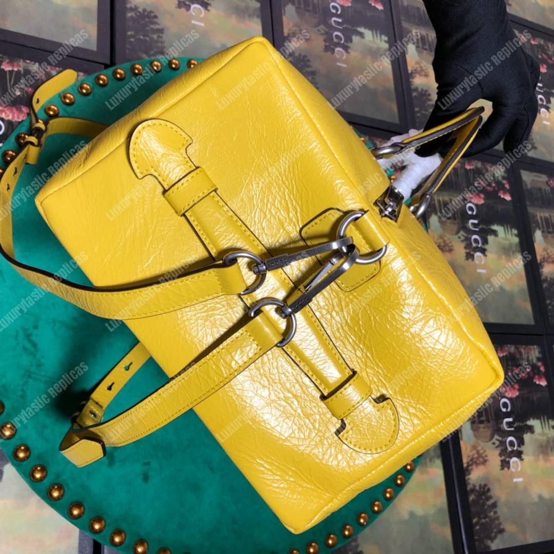 G*u*i soft leather backpack yellow