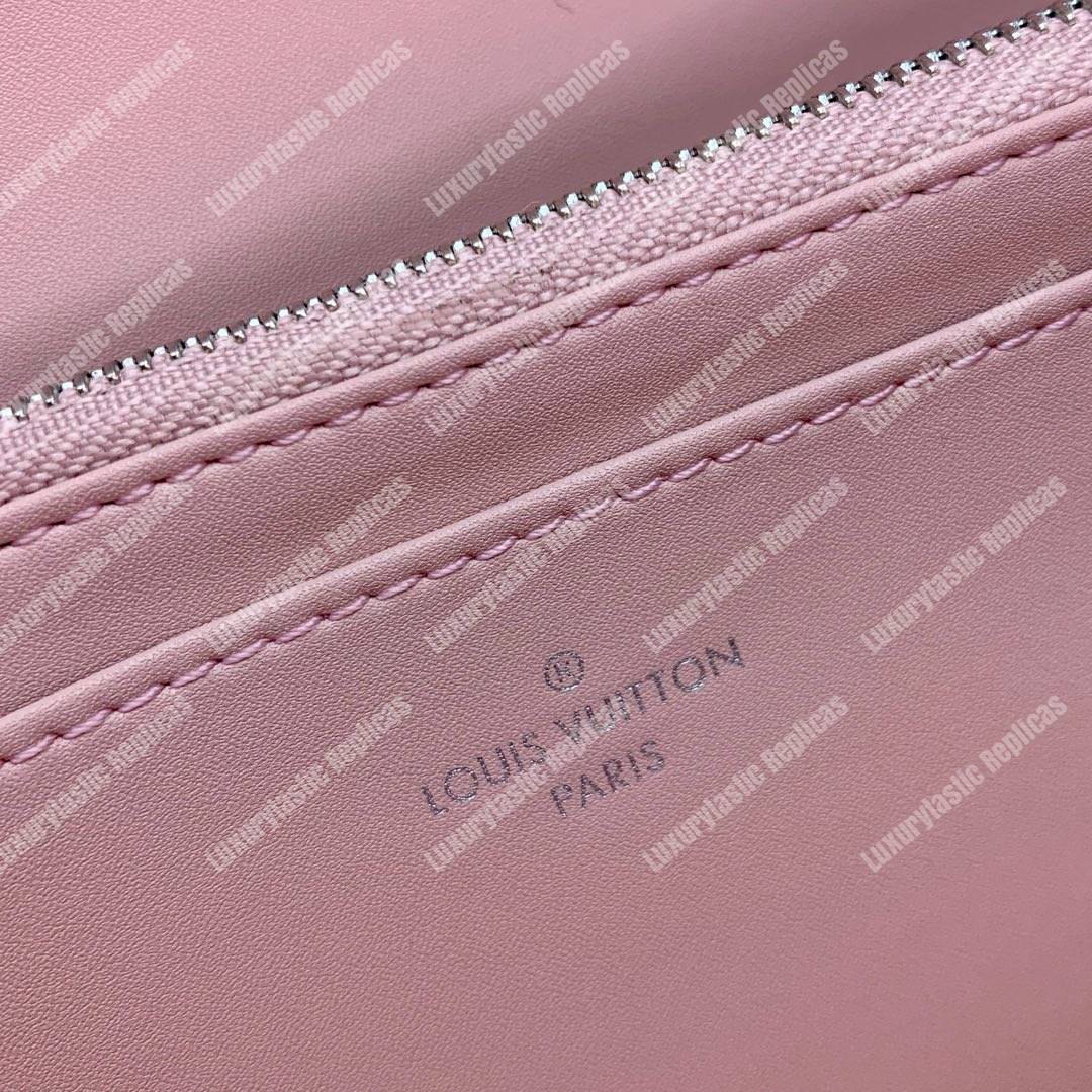 LV Twist Wallet Epi Leather Monogram Blanc Rose