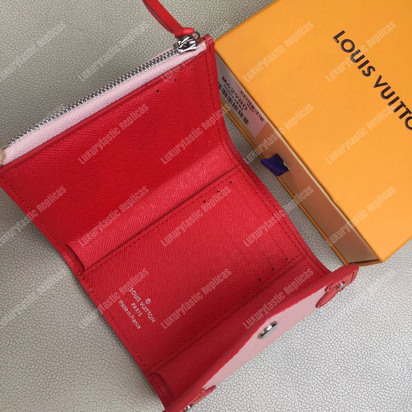 LV Victorine Wallet Epi Leather Pink