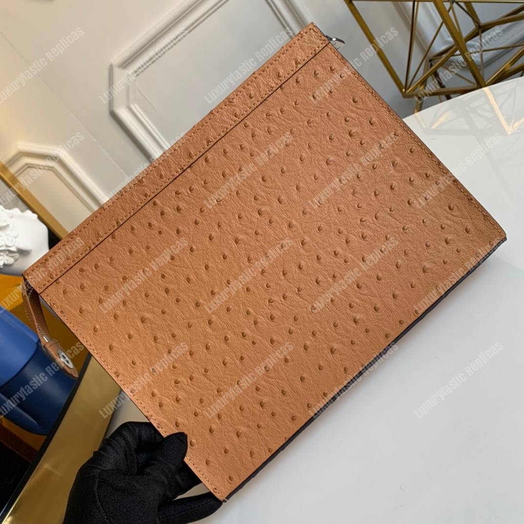 LV Pochette Voyage Ostrich Skin