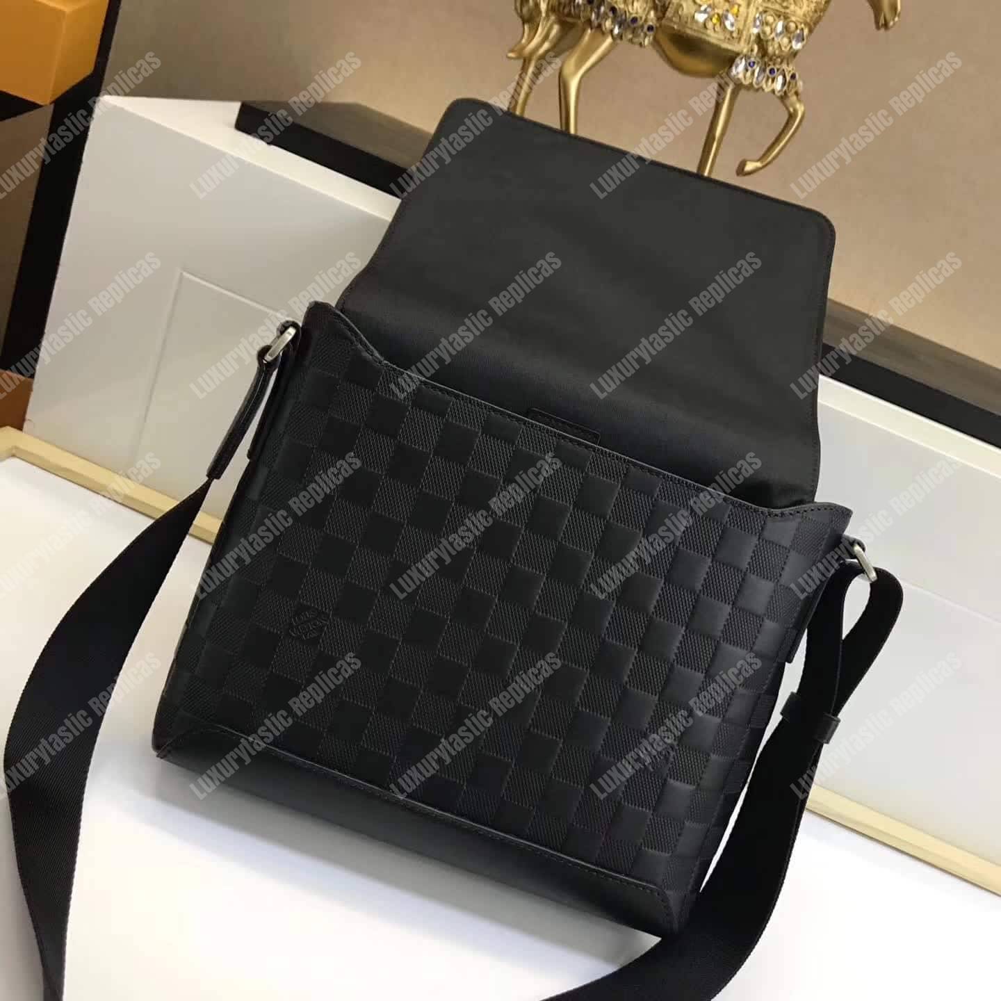 LV District PM Damier Infini Leather Onyx