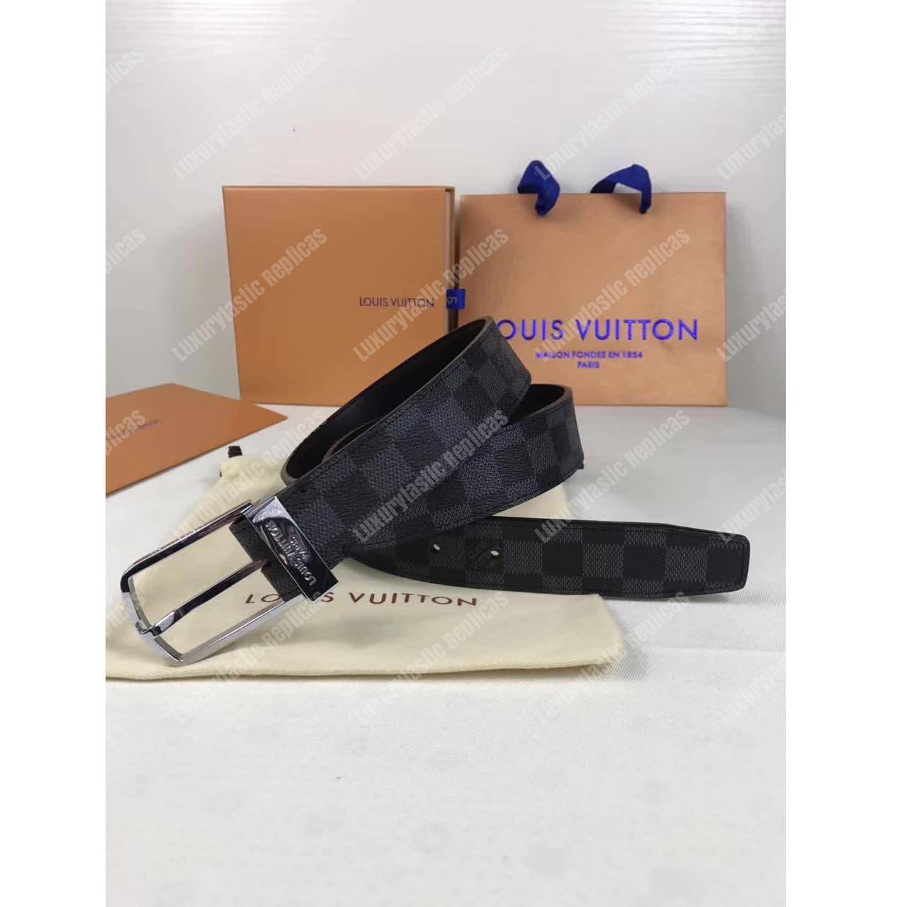 LV Pont Neuf 35MM Belt Damier Graphite