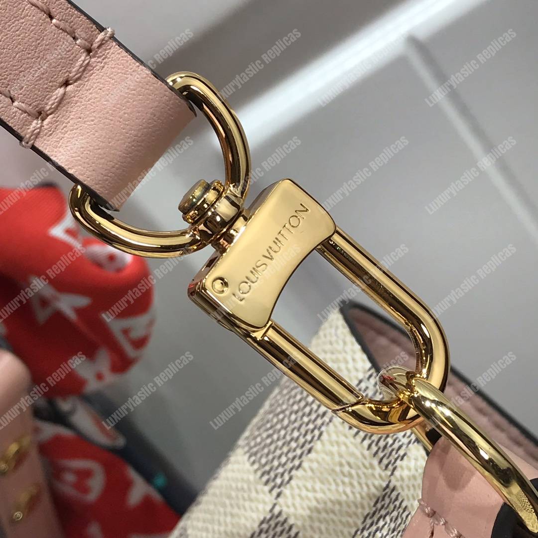 LV Noé BB Damier Azur Canvas Eau de Rose