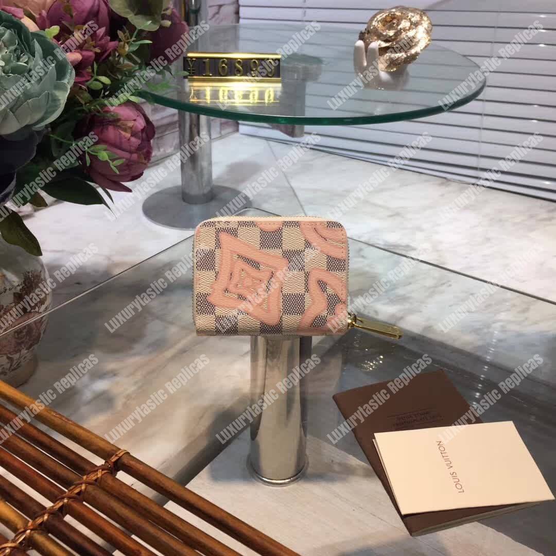 LV Zippy Coin Purse Damier Azur Canvas