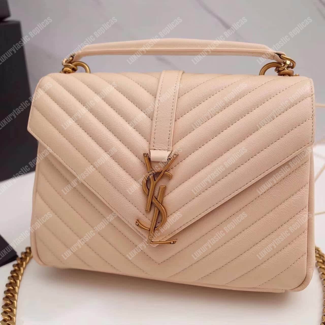 Saint Laurent Classic Medium College Monogram Powder