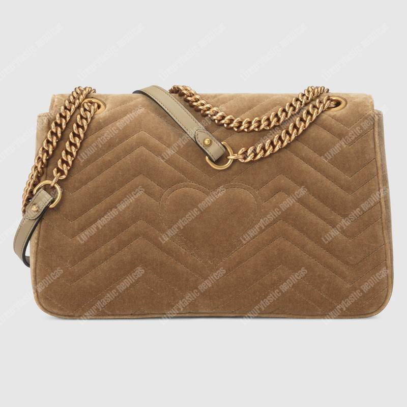 G*u*i gg marmont velvet medium shoulder bag