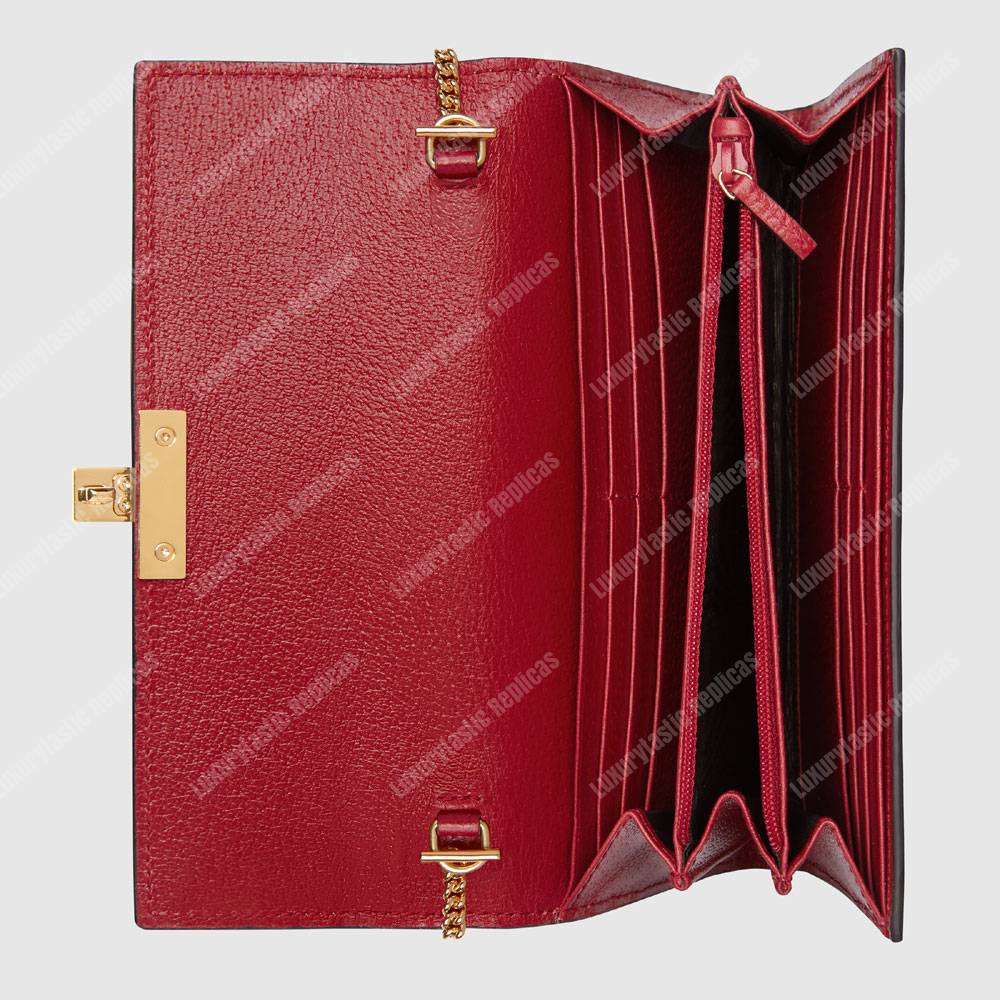 G*u*i gg padlock continental wallet tian