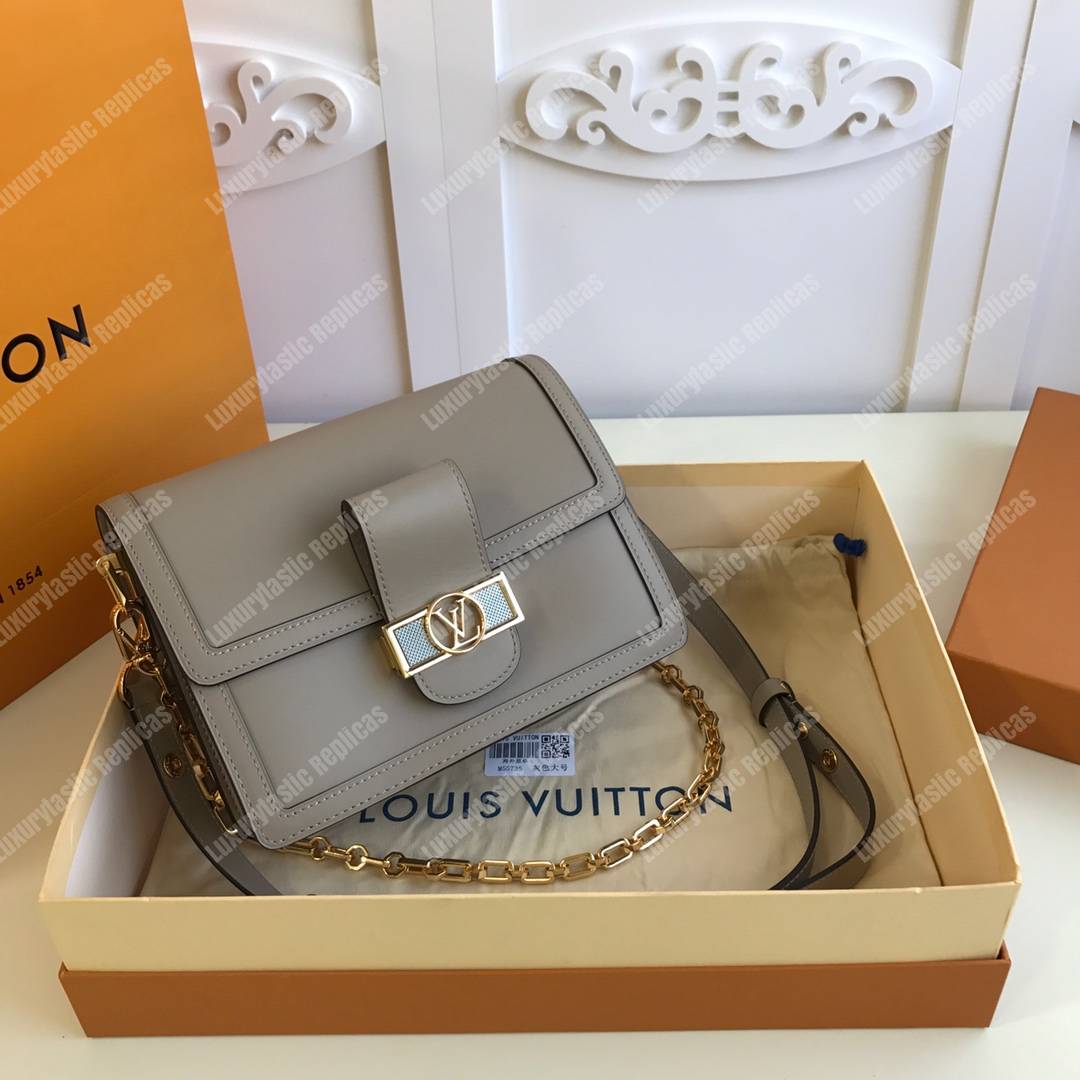 LV Dauphine MM Galet Gray