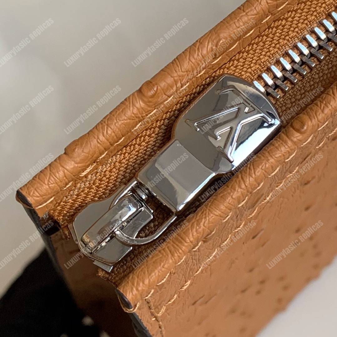 LV Pochette Voyage Ostrich Skin