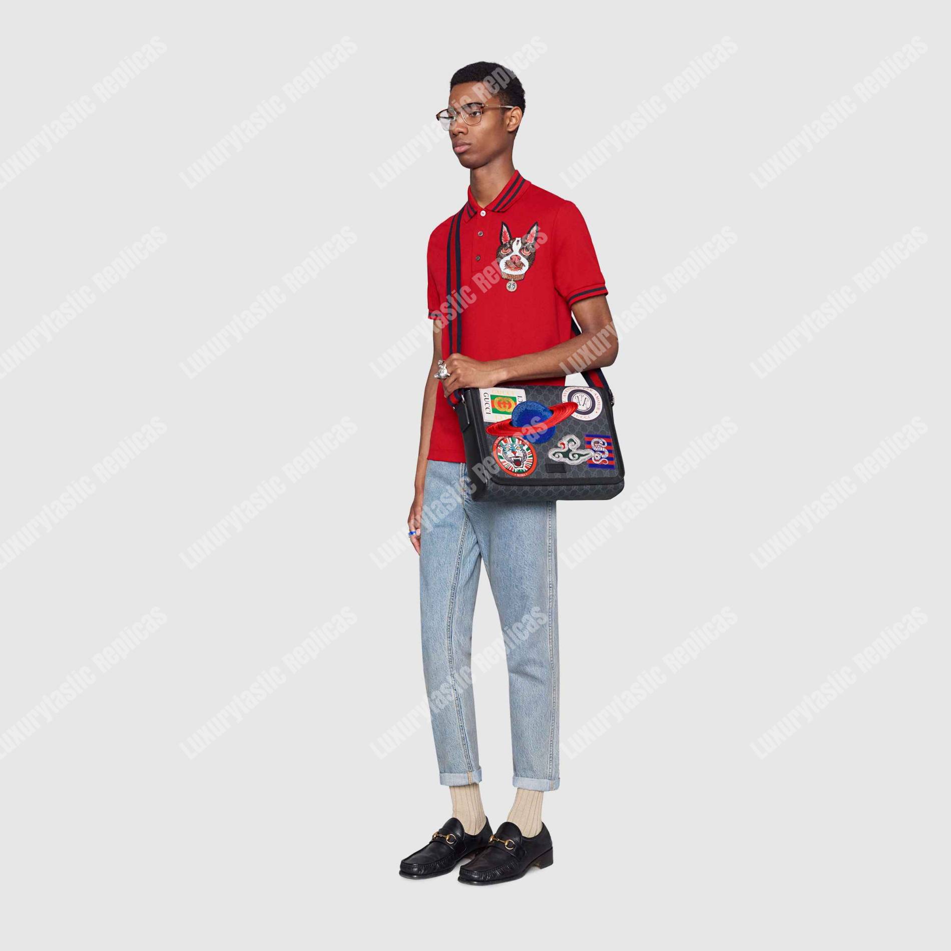 G*u*i night courrier gg sup*e flap messenger