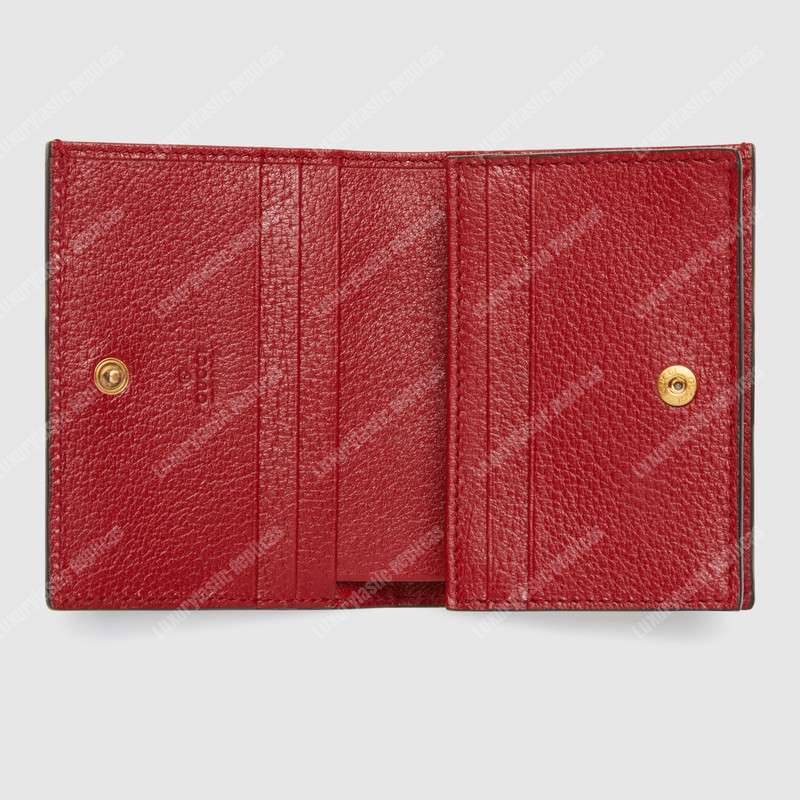 G*u*i queen margaret gg sup*e card case red