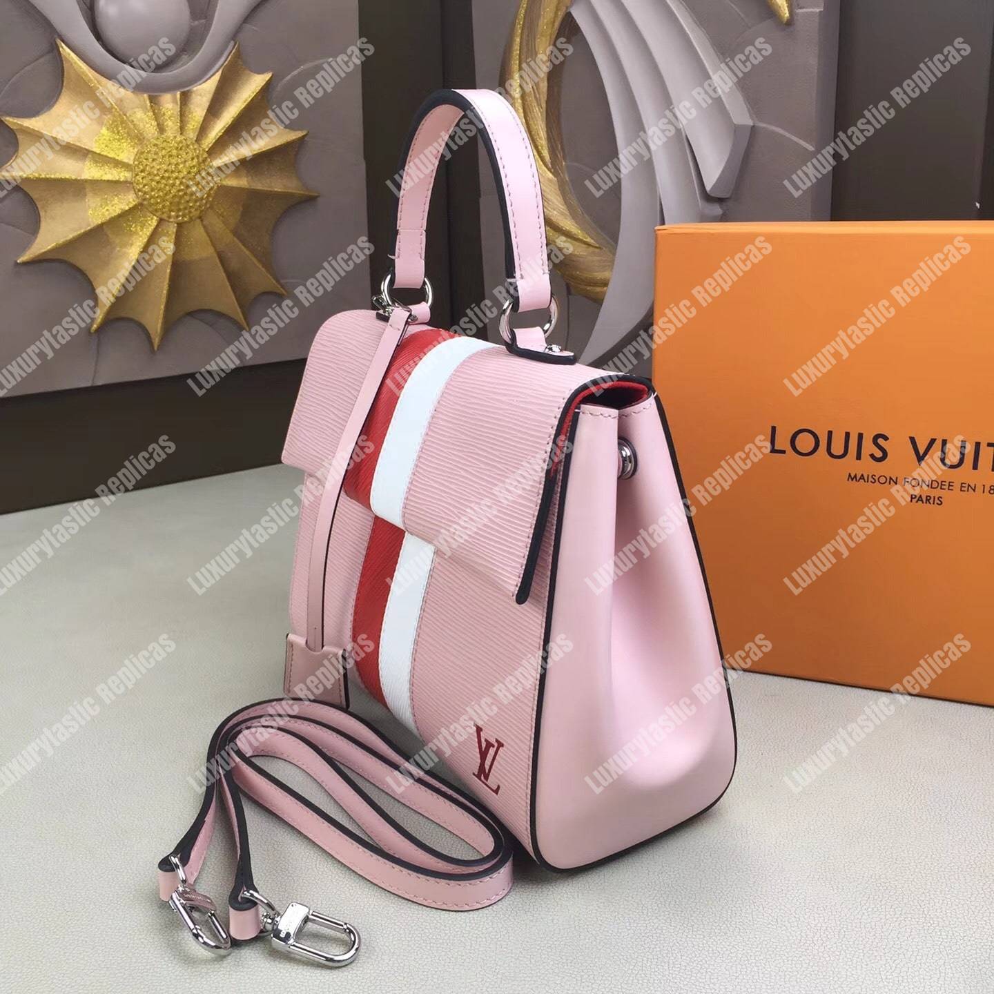 LV Cluny BB Epi Leather Rose Ballerine
