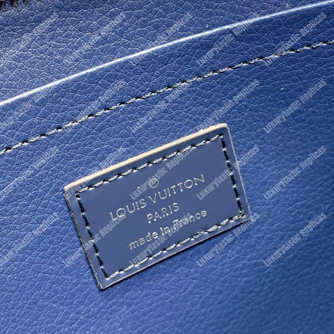 LV Pochette Voyage MM Epi Leather Blue