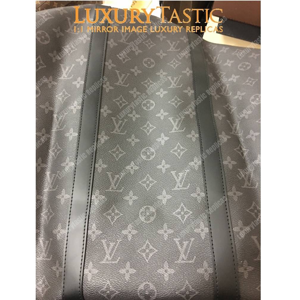 LV Keepall Bandouliere 55 Monogram Eclipse