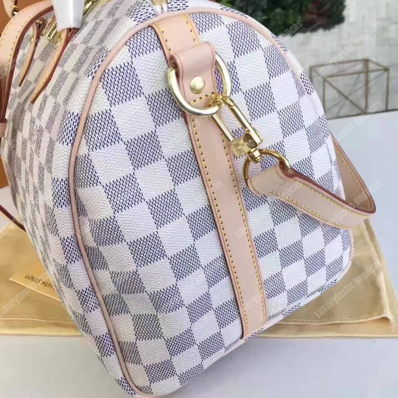 LV Speedy Bandouliere 30 Damier Azur Canvas
