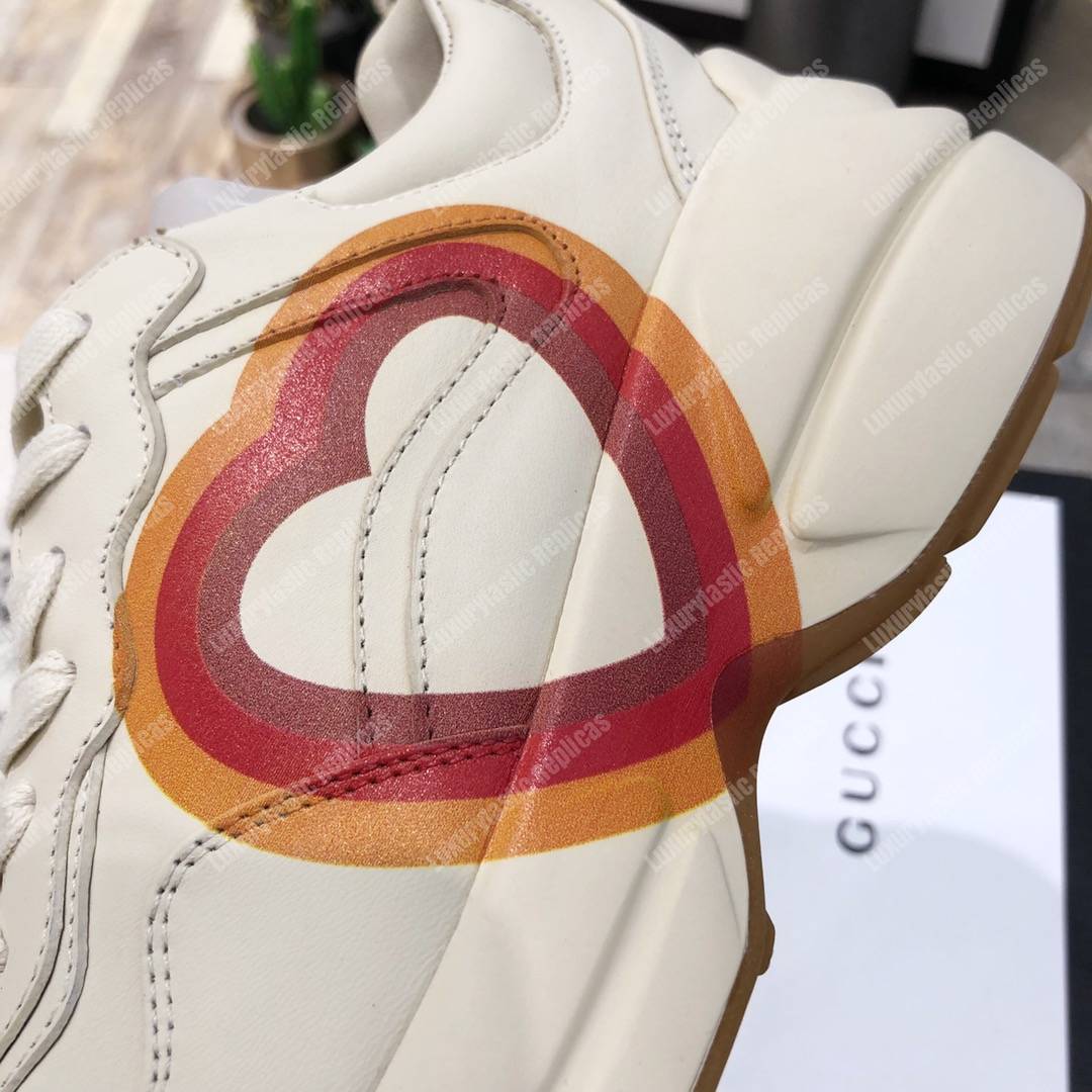 G*u*i rhyton sneaker with interlocking g white